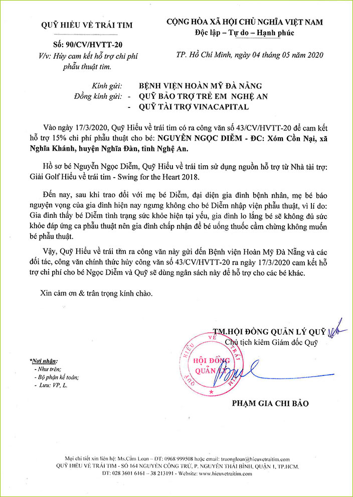 Công văn HVTT- Ngọc Diễm.